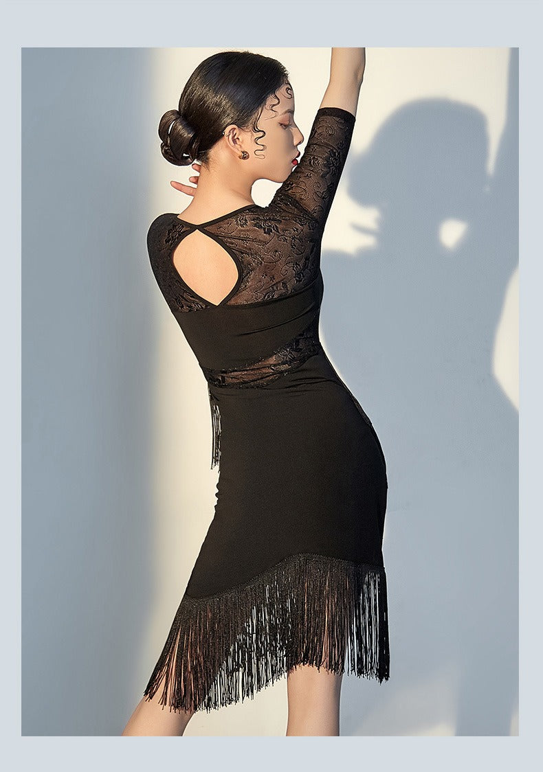 Women's Long Sleeves Latin Dance Tops Dance Wear Training Performance Dance