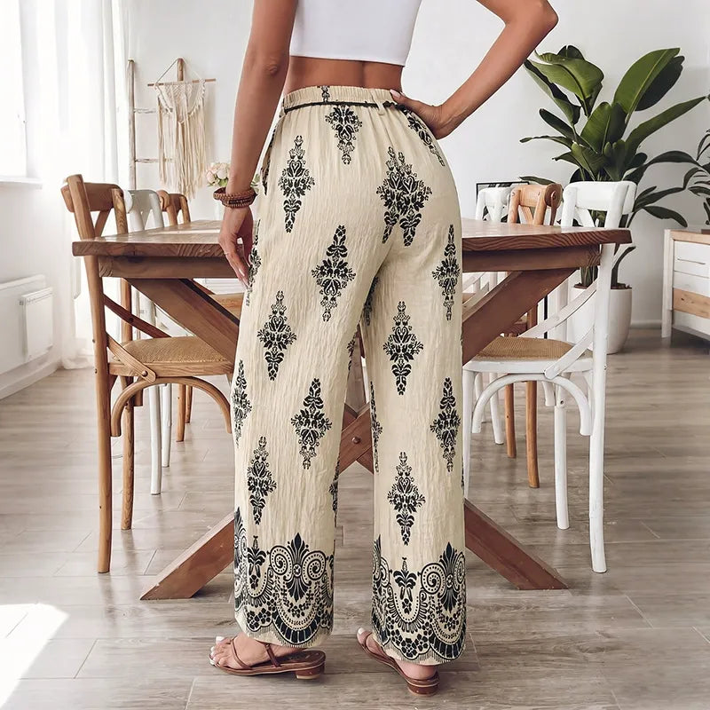 Sophisticated High-Waisted Wide-Leg Trousers