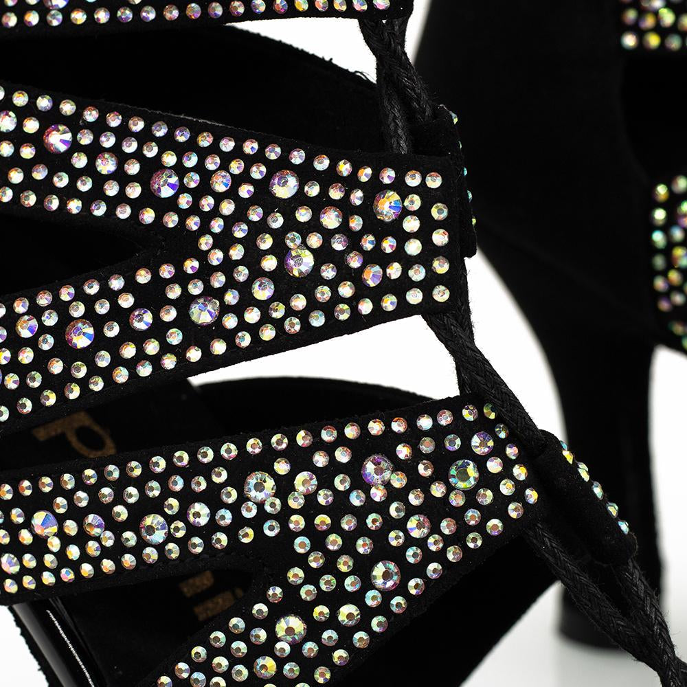 Women's Rhinestone Customized Heels Dance Boots JazSalsa Dance Shoes
