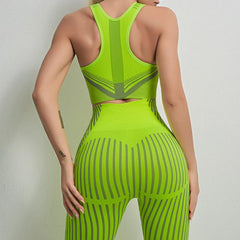 Women's Yoga Clothes Hip Lift Tights Fitness Quick Dry Suit Running Sports Vest