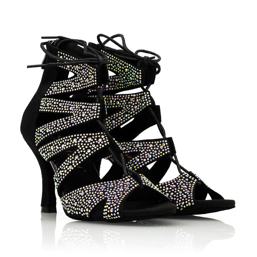 Women's Rhinestone Customized Heels Dance Boots JazSalsa Dance Shoes