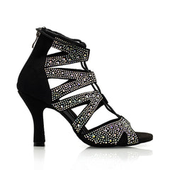 Women's Rhinestone Customized Heels Dance Boots JazSalsa Dance Shoes