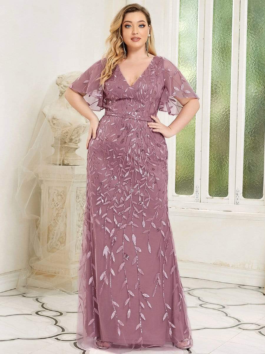 Long Mermaid Style Plus Size Formal Dress for Special Occasions