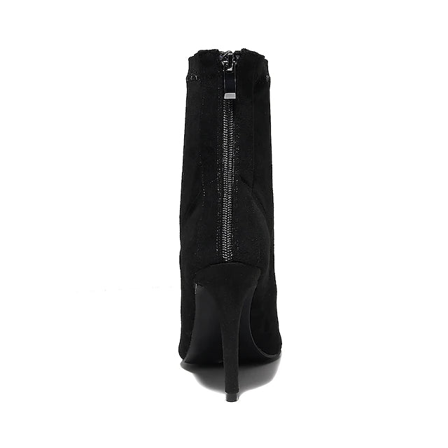 Women's Rubber Sole 11cm Slim High Heel Salsa JazDance Shoes Heels Dance Boots