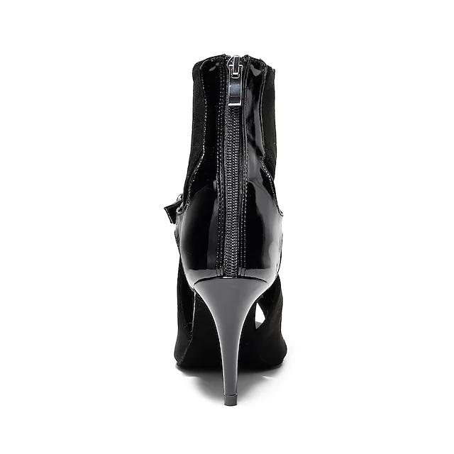 Women's Suede Open To Customized Heels Dance Boots JazSalsa Dancing Shoes