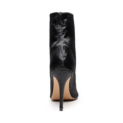 Women's Satin Customized Heel Dance Boots JazSalsa Street Sole Dancing Shoes